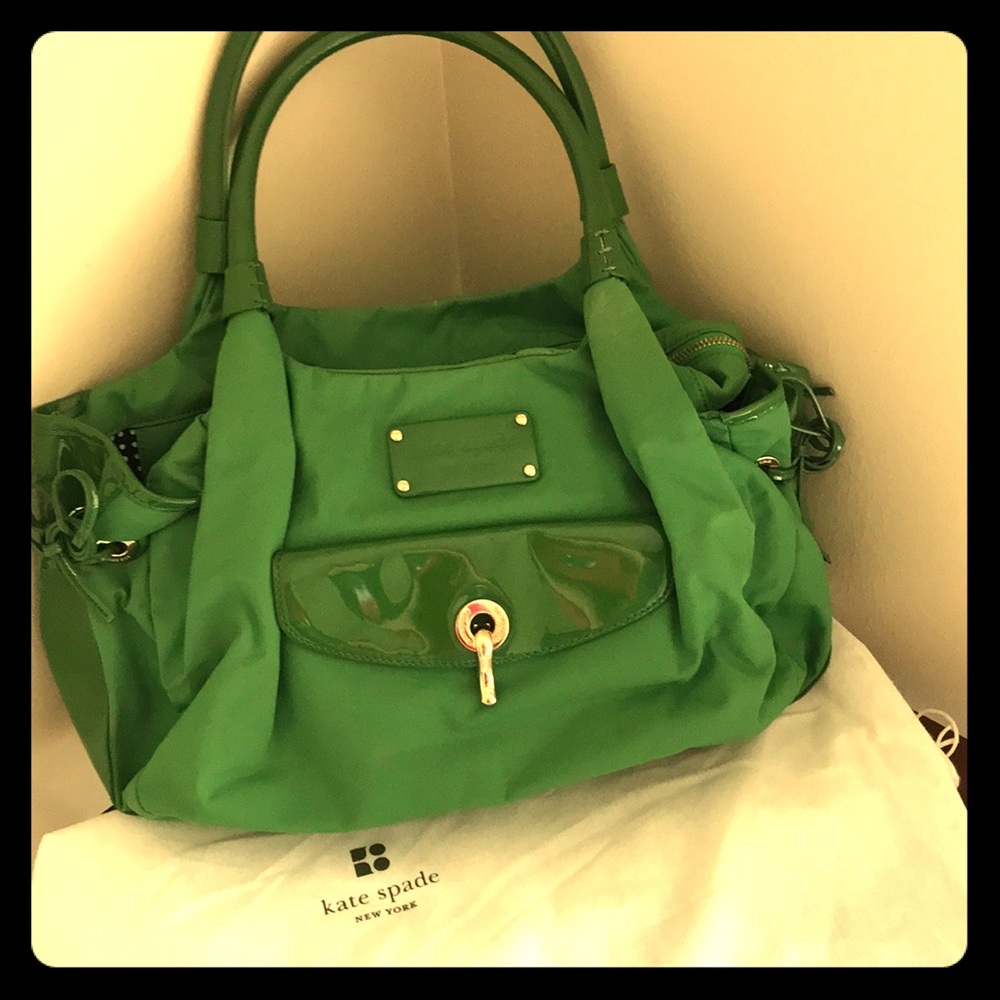 Kate Spade Green Nylon Bag